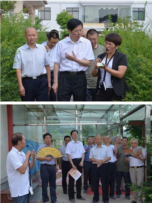 南充市人大主任袁建峰,人大环资工委等一行到天兆猪业调研
