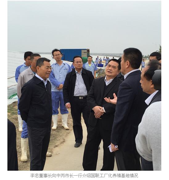 湛江王中丙市长视察国联集团工厂化养殖基地