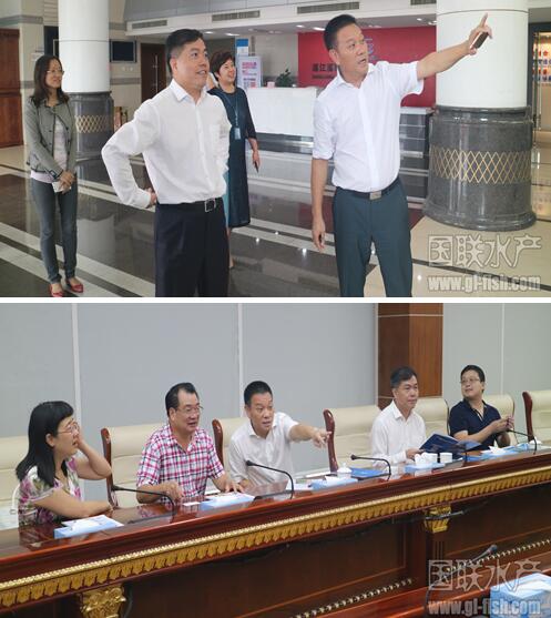 湛江市委常委开发区管委会书记梁培视察国联水产